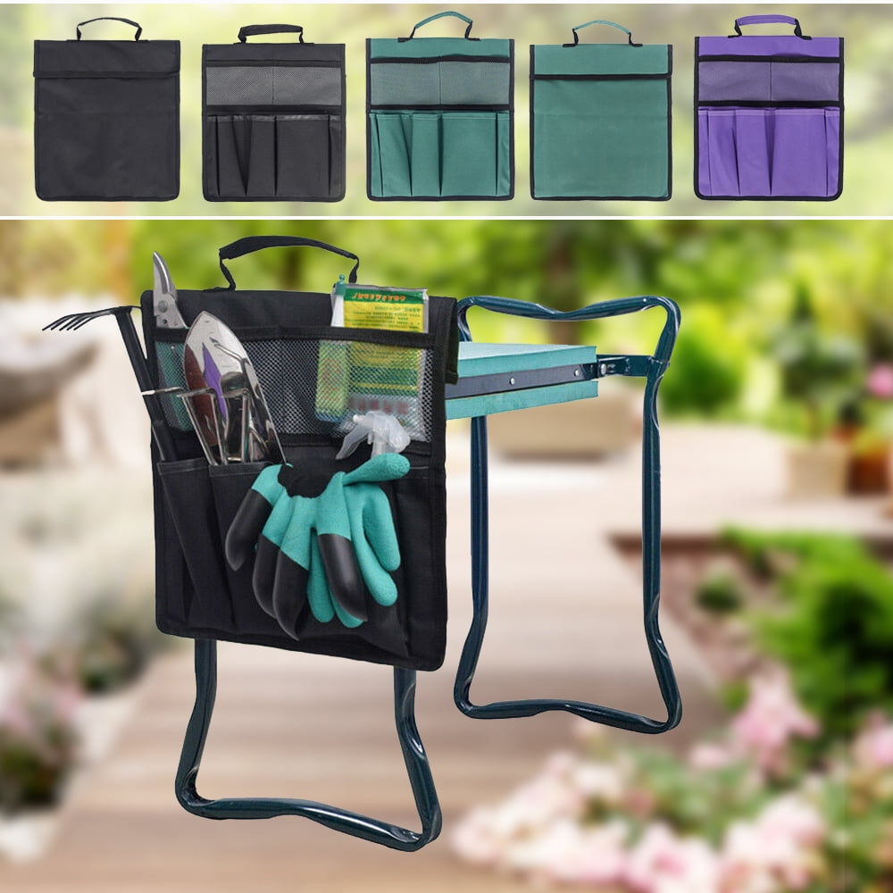 Garden Kneeler Tool Bag Stool Pouch Seat Storage Tote Hanging Organizer