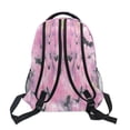 thumbnail image 5 of Pink Background Pattern Stylish Large Backpack 15L Self-Standing Durable Twill for School, Office and Travel Use, 5 of 9