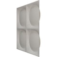 thumbnail image 4 of Ekena Millwork 19 5/8"W x 19 5/8"H Adonis EnduraWall Decorative 3D Wall Panel, UltraCover Satin Blossom White (Covers 2.67 Sq. Ft.), 4 of 6