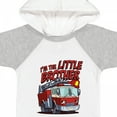 thumbnail image 4 of Inktastic Little Brother Fire Truck Boys Baby Bodysuit, 4 of 5