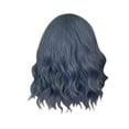 thumbnail image 2 of Reduce Price! WSBDENLK Orange Courte Bouclée Perruque en Soie pour Cheveux Bandeau, 2 of 5