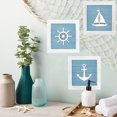 thumbnail image 4 of Decoración de pared de playa con temática oceánica, arte de pared 3D con estrellas de mar, conchas marinas, dólares de arena, decoración vintage de playa para el hogar y el baño., 4 of 7
