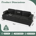 thumbnail image 4 of YOUDENOVA 89 Inch Sofa Couch, Modern 3-Seater Sofa for Living Room, Modern Sleeper Couches Deep Seat Sofa Lounge for Apartment, Black Chenille, 4 of 9