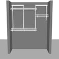 thumbnail image 2 of Closetmaid 4' - 6' Adjustable Steel ShelfTrack Closet Organizing Kit, White, 2 of 7