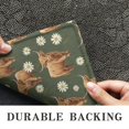 thumbnail image 6 of Green Highland Cow Daisy Pattern Door Rugs,Washable Non Slip Door Mats Indoor,Decorative Door Mats,Entry Mat Indoor for Entrance,Bedroom,Kitchen,Bathroom,17"x30", 6 of 6