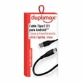 thumbnail image 1 of Cable USB C DupliMax 1.5 m Negro, 1 of 4
