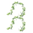 thumbnail image 1 of OULII 2Ud Guirnalda Colgante De Flores Wisteria Verde Para Ambiente Festivo Y, 1 of 7
