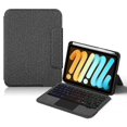 thumbnail image 1 of Type A For Ipad Mini (2024) Leather Case + Touchpad Bluetooth Keyboard With Backlit, 1 of 5