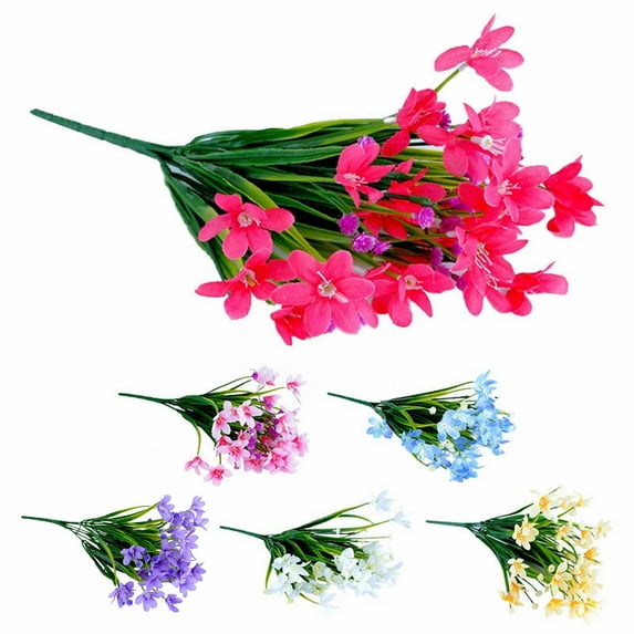 zttd artificial daffodils flowers bundles flowers with stems no fade flowers bouquet for indoor outdoor home garden decoration