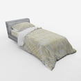 thumbnail image 3 of Ambesonne Grey Bedding Set 4 Pcs, Vintage Swirling Floral, Queen, Khaki Beige, 3 of 3
