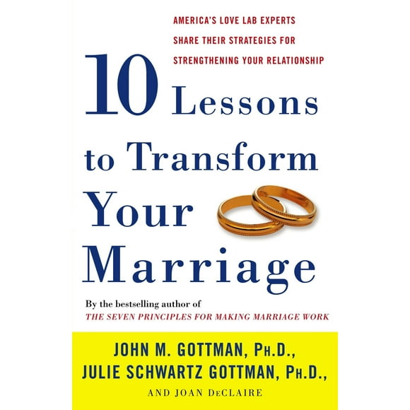 Pre-Owned Ten Lessons to Transform Your Marriage: America's Love Lab Experts Share Their Strategies for Strengthening Your Relationship (Paperback) 1400050197 9781400050192