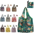 thumbnail image 4 of Large Capacity Shopping Bags 10 Pack Reusable and Foldable Grocery Bags Set with Handle Design Waterproof Tote Bags Eco-Friendly for Outdoor Travel Food Grocery Storage, 4 of 11