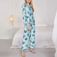 thumbnail image 5 of Wukai Turtle Print Women's Pajama Set - Soft Long Sleeve Sleepwear for Comfort and Style-Medium, 5 of 9