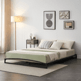 thumbnail image 1 of Low Bed Frame, Heavy Duty Metal Platform Bed Frame with Arch Design, Steel Slats Support, Easy Assembly, No Box Spring Needed, 1 of 7
