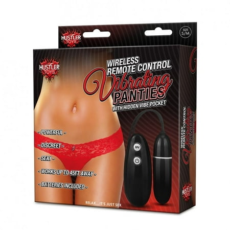 Hustler Red Wireless Remote Vibrating Panties Control