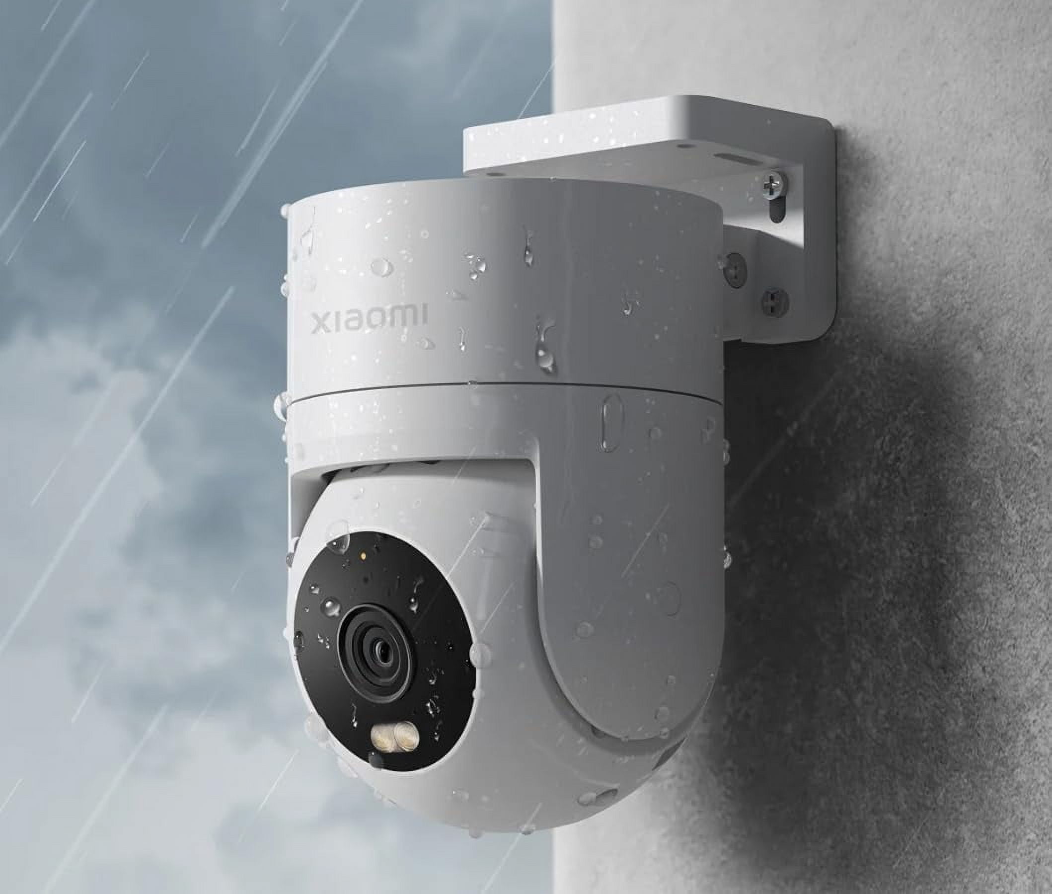 Xiaomi Outdoor Camera CW300 Wi-Fi + Wired RJ45 2.5K Ultra, 4MP, Smart Full-Color Night Vision, Bidirectional Gimbal Movement, IP66, AI Human Tracking US Specs