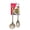 Beige, variant on 2PC Beechwood Silicone Utensil Set, Large Soup Ladle, Large Pasta Fork, Heat-Resistant, Kitchen Cooking Utensils with Wooden Handle