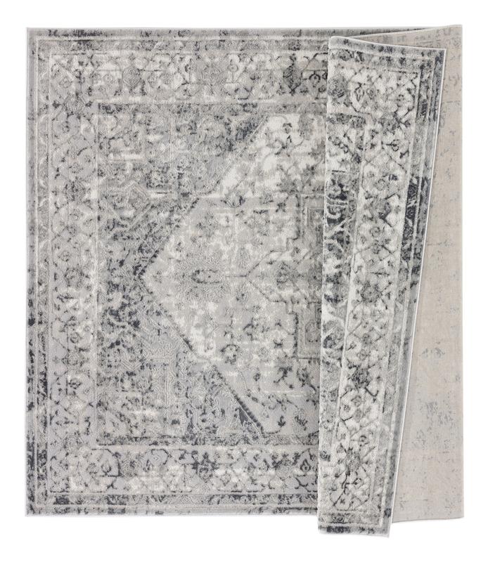 United Weavers Evolution Wraith Traditional Medallion Runner Rug, Grey, 2'7" x 7'2"