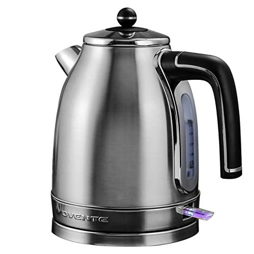 Ovente Electric Stainless Steel Hot Water Kettle 1.7 Liter Victoria