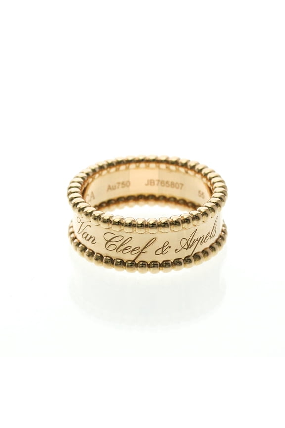 Pre-Owned Van Cleef & Arpels Perle Signature Ring Pink Gold (18K) Fashion No Stone Band Ring...