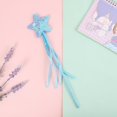thumbnail image 1 of Varita mágica de hada con forma de gato, divertida varita mágica de estrella de cinco puntas, varita mágica de hada con plumas para niños, 1 of 6