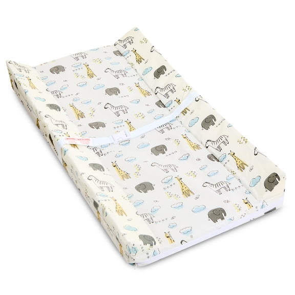 Dream On Me CozyCare Changing Pad, Easy-Clean Water-Resistant Cover, Soft Cushioned Baby Changing Surface, Wipe-Clean Design for Nursery & Diaper Changes, Animal Friends Print
