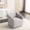 Gray, variant on Rubberwood Frame, High - density Filler / Comfortable Single Seater for Bedrooms