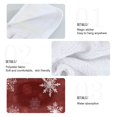 thumbnail image 5 of Wobogo Snowflake Pattern Hand Towel Set of 2 Absorbent for Kitchen and Bathroom With Velcro Hanging Loop 18.2×14in, 5 of 7