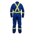 thumbnail image 3 of Flame Resistant FR High Visibility Hi Vis Coverall - 88% C/12% N (2X-Large, Royal Blue), 3 of 8