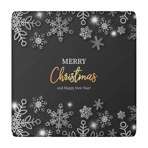 Christmas Party Table Cover 34x34 Inch Square Format, Stretch Fit for Holiday Table Protection and Preservation