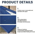 thumbnail image 5 of ARTPLAN Outdoor Deep Seat Cushions Set for Patio Furniture,24x24x6,Back18x24x6 Inches,Extra Thick Patio Replacement Cushions,Square,Navy Blue, 5 of 15