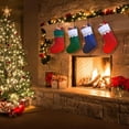 thumbnail image 6 of 12/24/36/60/120 Pack Red and White Felt Christmas Stockings, 15 Inches Personalized White Cuff with Gold Trim Xmas Stockings, Fireplace Hanging Xmas Tree Decorations for Family Holiday Party Decor, 6 of 7
