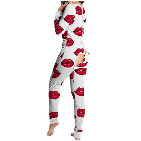 

LBECLEY and Jumpsuit Women s Button-Functional Buttoned Adults Leopard Printing Jumpsuit Slipper Size 1 Womens Pajama Sets Matching Pajamas for Couples D Xxxl
