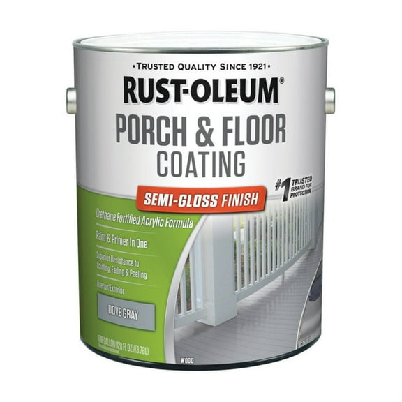 Rust-Oleum 320419 Porch and Floor Coating Dove Gray Semi-Gloss