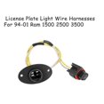thumbnail image 2 of Rear License Plate Light Lamp Wire Harnesses Replacement for 1994-01 Ram 1500 2500 3500 5179988AB 6, 2 of 5