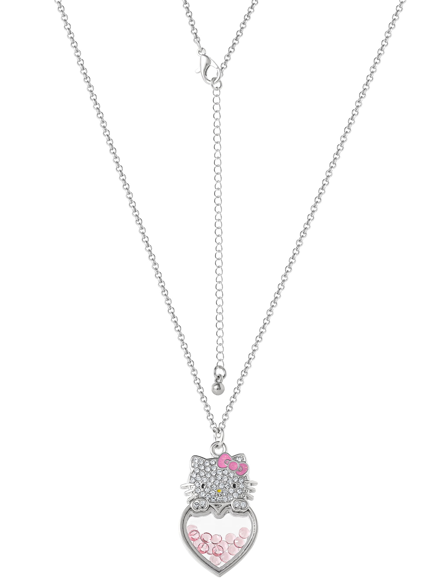 Sanrio Hello Kitty Cry Shaker Pendant Necklace with Adjustable Chain