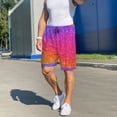 thumbnail image 7 of Bixox Men's Holiday Shiny printed lightweight casual shorts, soft sleep shorts with pockets., 7 of 7