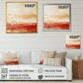 thumbnail image 4 of Designart "Fusion Of Gold And Red Calm Waves I" Abstract Shapes Floater Framed Wall Decor, 4 of 5