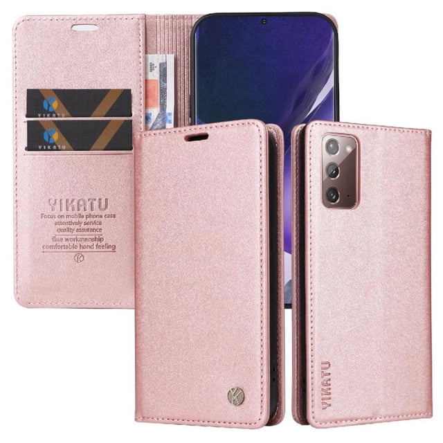 Funda para Samsung Galaxy Note 20 Estuche de Cuero PU Tipo Cartera con Ranuras para Tarjetas y Cierre Magnético