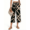 thumbnail image 6 of VDJ Flowy Pants for Women High Waist Loose Casual Pazazzo Capris Summer Fall Pull On Wide Leg Lounge Pants Trousers Size S, 6 of 8