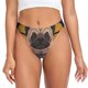 thumbnail image 1 of Balery Pug dog Yoga Tangas de Algodón para Mujer con Estampado – Ropa Interior Sexy, Transpirable, G-string-3X-Large, 1 of 1