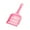 Pink, variant on Walbest Plastic Litter Scoop for Dogs Cats, Durable Deep Shovel and Long Handle for Sifting Kitty Litter (Blue)