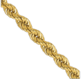 thumbnail image 2 of 14K Solid Yellow Gold 2.75mm Rope Chain Twisted Link Necklace, 2 of 4