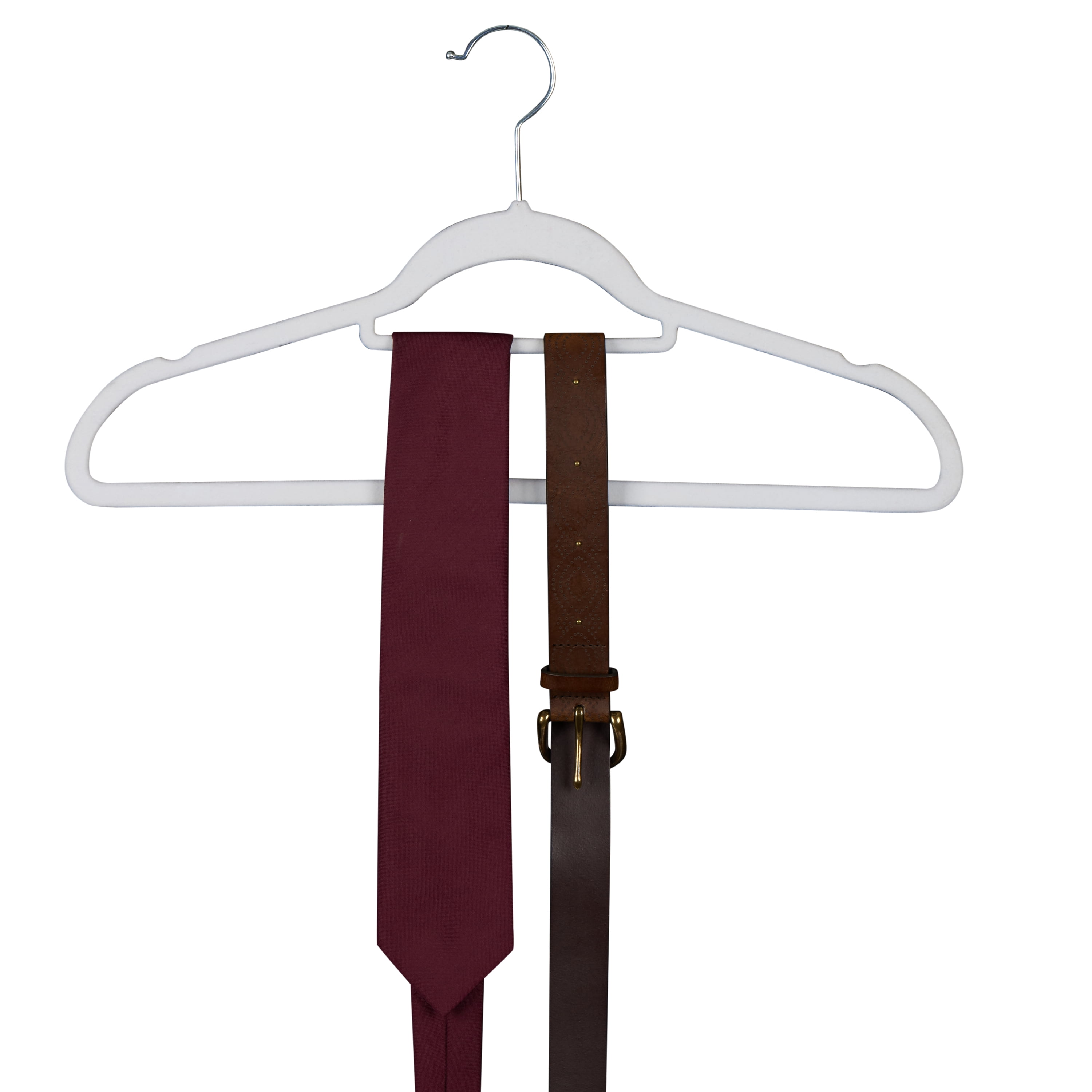 Isaac Mizrahi 30 Pack of Velvet Hangers in White