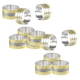 thumbnail image 1 of Oleegame 2PC Stainless Steel Cutlery Set 6PC Rings Buckle Dinners Napkin Weddings For Party Metal Festivals Kitchen，Dining & Bar, 1 of 9