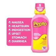 Pepto Bismol Liquid, Upset Stomach & Diarrhea Relief, Over-the-Counter Medicine, 12 fl oz