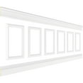 thumbnail image 3 of Ekena millwork 94 1/2"L (Adjustable 36"H to 40"H) Ashford Square Panel Traditional Wainscot Paneling Kit, 3 of 10