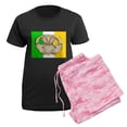thumbnail image 5 of CafePress - Irish Claddagh Women's Dark Pajamas - Women's Short Sleeve Print T-Shirt and Pants Dark Cotton Pajama Set, 5 of 7