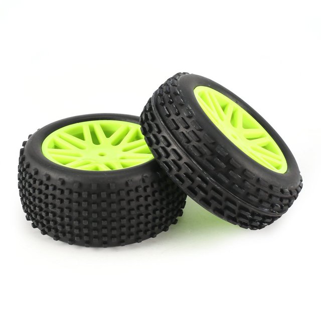 Neumáticos de goma RC 1/10 12mm Hex Hubs Inserciones de espuma Ruedas de coche RC Off Road Buggy Car Tmvgtek libre de BPA
