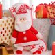 thumbnail image 2 of Calcetín navideño de felpa Tirantes Muñeco de nieve navideño Clip Decoración de fiesta JAMW Sencillez, 2 of 5